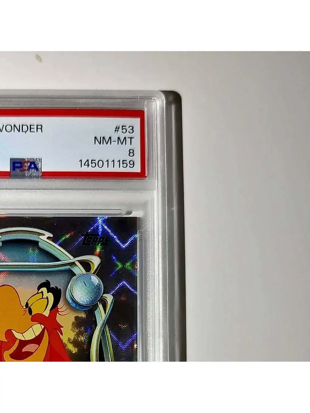 Iago 2025 Topps Disney Wonder #53 Winter Variant Card Aladdin PSA 8